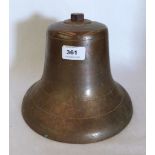A bronze bell. 9½' diam.