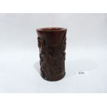 A Chinese brushpot. Bitong. 5' high