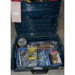 A box of miscellaneous bolts, rivets & rivetor