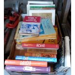 A box of Nature magazines and miscellaneous books