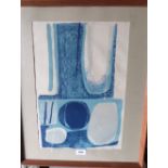 ISLWYN WATKINS. WELSH 1938-2018 Untitled. Signed, dated 1962 and numbered 7/13. Lithograph 18' x