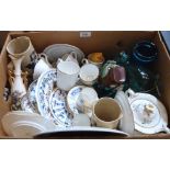 A box of ceramics