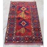 A Balochi rug. 1.25m x 0.79m