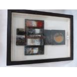 NIK. INGHAM. BRITISH 20th/21st CENTURY Ribbon January 1990. Inscribed verso. Mixed media on