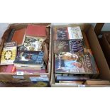 Five boxes of books, to include some volumes signed by William Russell-Flint