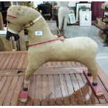 A vintage toy horse, formerly with rockers. 23' high