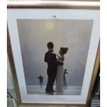 A framed print after Jack Vettriano