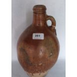 An 18th century continental salt glazed bottle. 12½' high. Prov: Estate of Islwyn Watkins