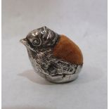 A silver Samson Mordan chick pin cushion