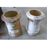 A pair of chimney pots