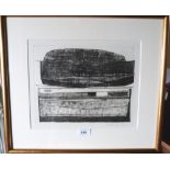 ISLWYN WATKINS. WELSH 1938-2018 Untitled. Signed, dated 1962 and numbered 13/19. Etching. 10½' x