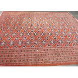 A pink ground eastern style carpet 164' x 126'