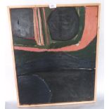 ISLWYN WATKINS. WELSH 1938-2018 Untitled Painting c.1962. Inscribed verso. Oil on canvas 24' x