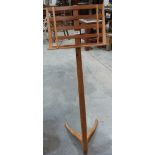 An Arts and Crafts style Craftsman fruitwood music stand. 48' high