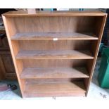 An open bookcase of four shelves. 44' high