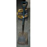 Two shovels, a sledge hammer & a saw