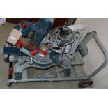 A Bosch Professional Mitre saw & a portable leg stand