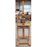 A Dale Rowney beechwood artist's easel