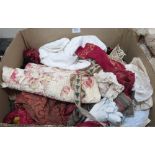 A box of textiles