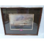 R.JOHNSON. BRITISH 20TH CENTURY Haworth Moor. Signed, inscribed verso. Watercolour 8' x 11