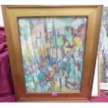 MANNER OF CHARLES CAMOIN. FRENCH 1879-1965 Expressionist landscape. Signed. Oil on canvas 19' x