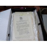 A folder of Acts of Parliament