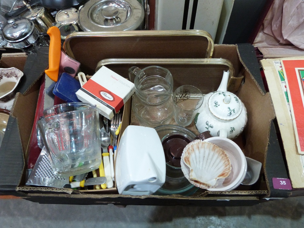 Three boxes of ceramics, glass and kitchenalia - Image 2 of 2