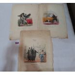 Three 19th century satirical or humerous prints, R.H. Nimmo, London. Unframed