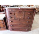 A Victorian mahogany Scottish chest of drawers. 48' wide