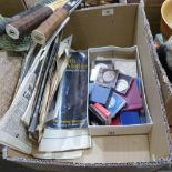 A box of ephemera and horticultural medals