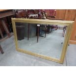 A gilt framed wall mirror with bevelled plate. 29' x 40'