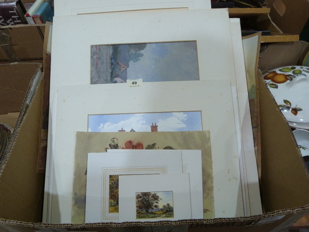 A collection of unframed drawings and watercolours by the Ludlow painter John W. Gough