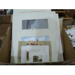 A collection of unframed drawings and watercolours by the Ludlow painter John W. Gough