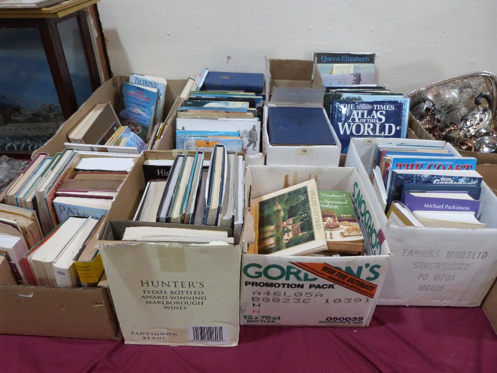 A large quantity of books