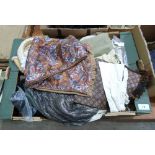 A box of textiles