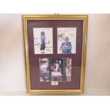 Little Britain. Three photographs, two autographed. Framed.
