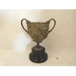 A bronze Kantharos chalice cast with centaurs in high relief. After the antique. 6' high