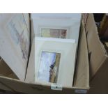 A collection of unframed watercolour drawings by the Ludlow painter John W. Gough