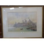 JOHN W. GOUGH. BRITISH 20TH CENTURY Santa Maria, Venice. Signed; inscribed on label verso.