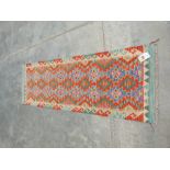 A Choli Kilim carpet runner 1.9m x 0.65m