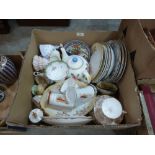 A box of ceramics