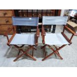 A pair of director's chairs