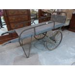 An early 20th century hawker's cart. 69' long