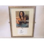Katie Melua. A photograph with autograph. Framed