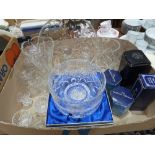 Royal Doulton, Stuart Crystal and other cut glassware
