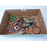 A box of costume jewellery