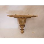 A 19th century giltwood wall bracket. 11¼' wide x 9½' high