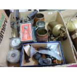 A quantity of sundry metalware and vintage bygones