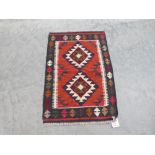 A Maiman Kilim prayer mat. 0.9m x 0.61m