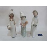 Three Lladro figures